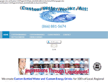 Tablet Screenshot of customwaterworkz.com
